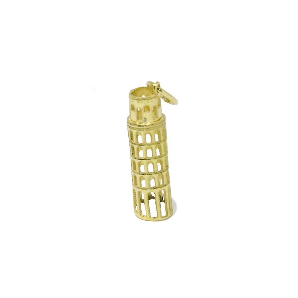 Pingente Torre de Pisa em Ouro 18 Kilates - 25109